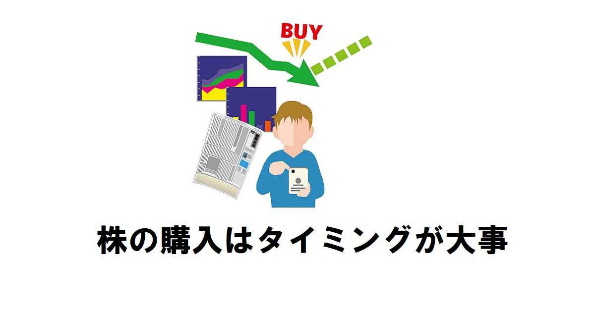 株の購入はタイミングが大事